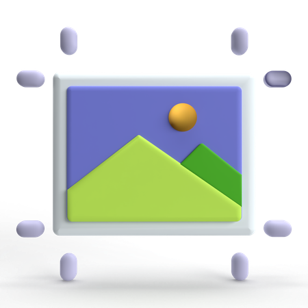 Photo Size  3D Icon