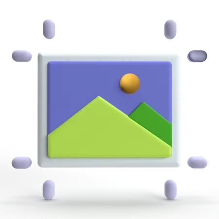 Photo Size  3D Icon