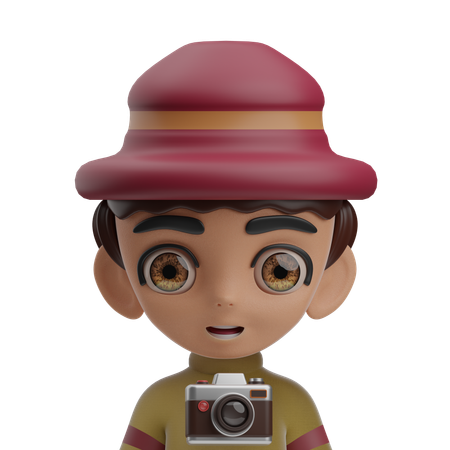 Photographe masculin  3D Icon