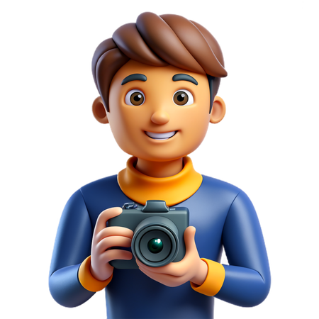 Photographer  3D Icon