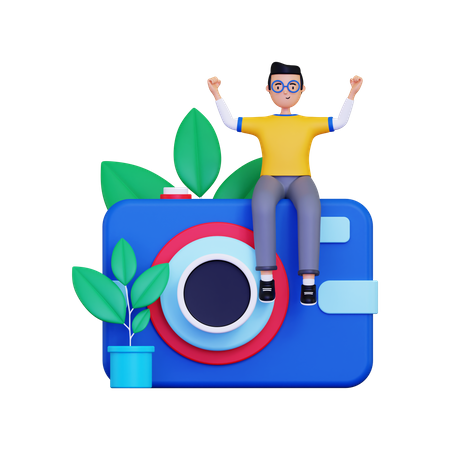 Photographer  3D Icon