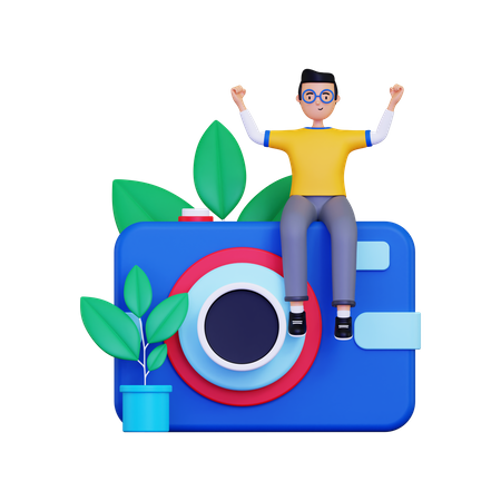 Photographer  3D Illustration