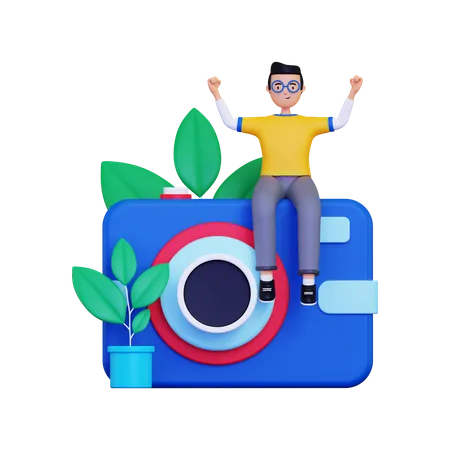 Photographer  3D Illustration