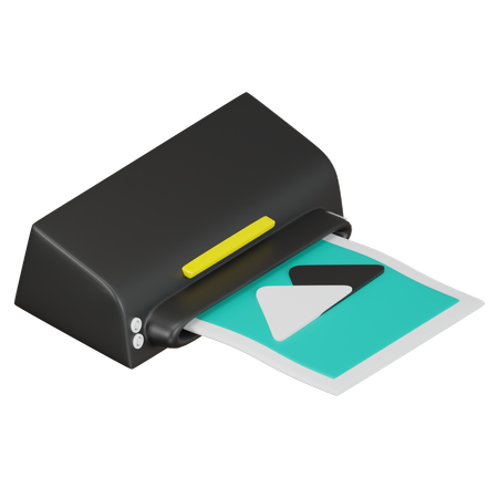 Photography Printer  3D Icon