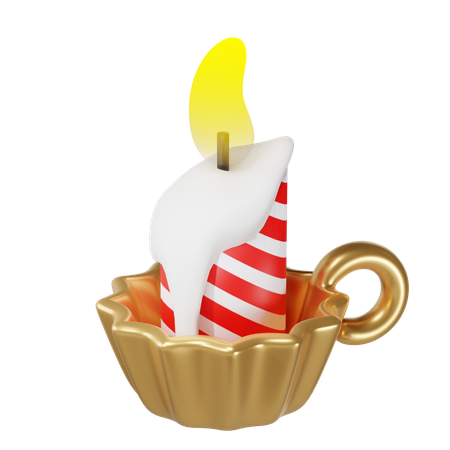 Bougie chauffe-plat de Noël  3D Icon