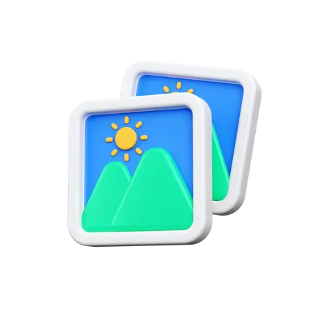 Des photos  3D Icon