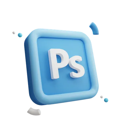 Adobe Photoshop With Shape Buttons 3 D 3D Icon