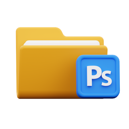 Photoshop Folder  3D Icon