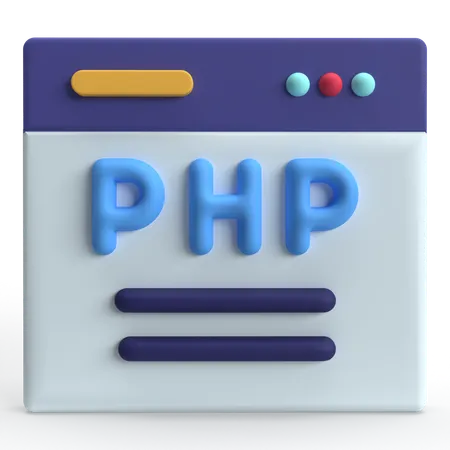 PHP  3D Icon