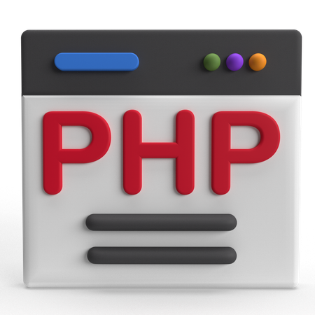 PHP  3D Icon