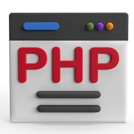 PHP  3D Icon