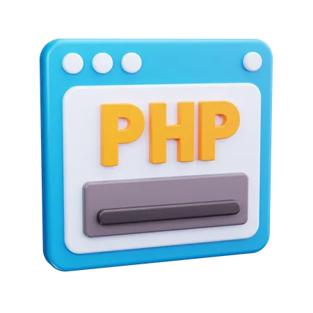 PHP 코드  3D Icon