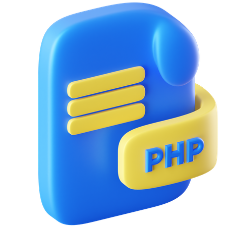 PHPドキュメント  3D Icon