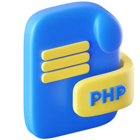 PHP 문서  3D Icon