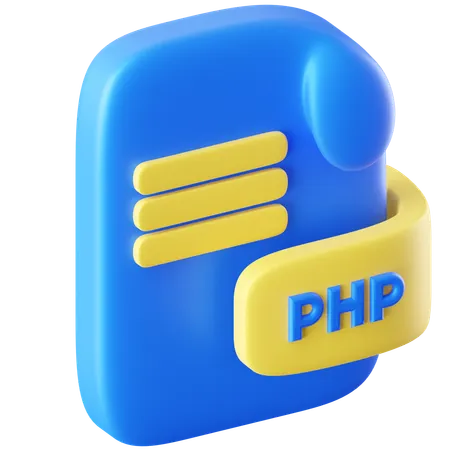 PHP-Dokument  3D Icon