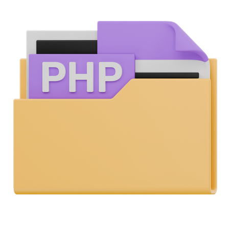 Dossier de fichiers PHP  3D Icon