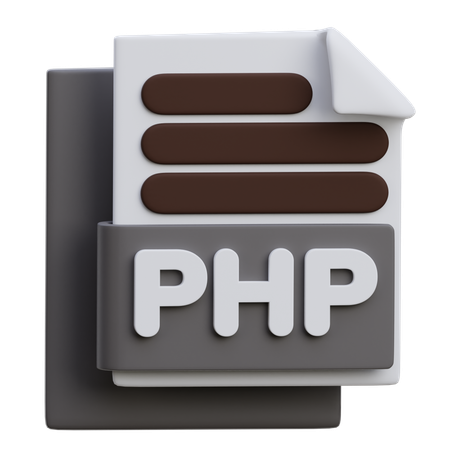 PHP 파일  3D Icon