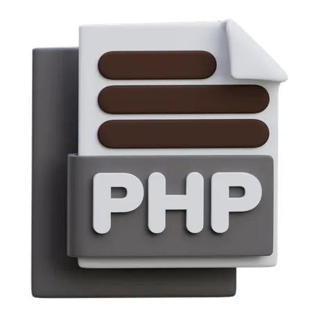 PHP 파일  3D Icon