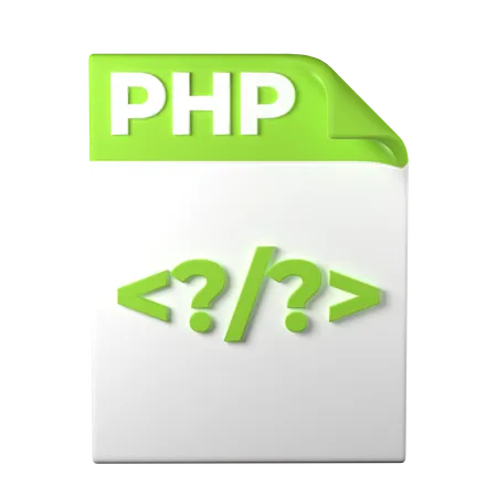 PHP File Type 3 D Rendering On Transparent Background Ui UX Icon Design Web And App Trend 3D Icon
