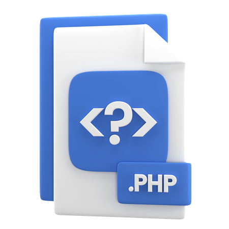PHP 파일  3D Icon