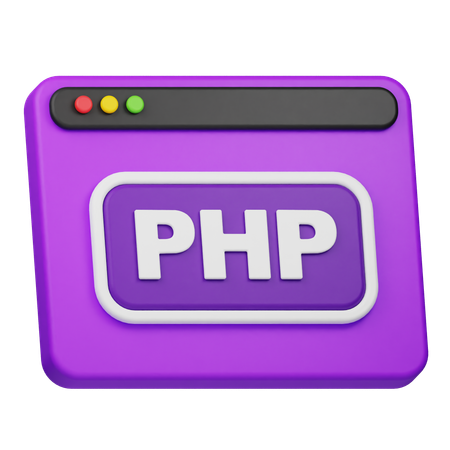 PHP 웹사이트  3D Icon