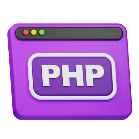 PHP 웹사이트  3D Icon