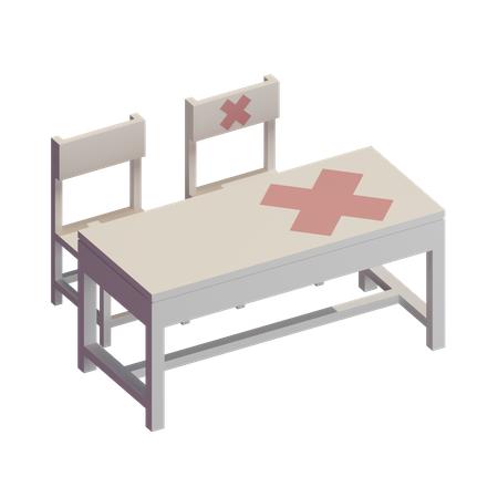 Physical Distancing in Classroom  3D Icon