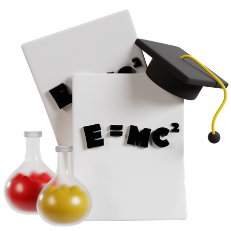 Physics Degree Achievement  3D Icon