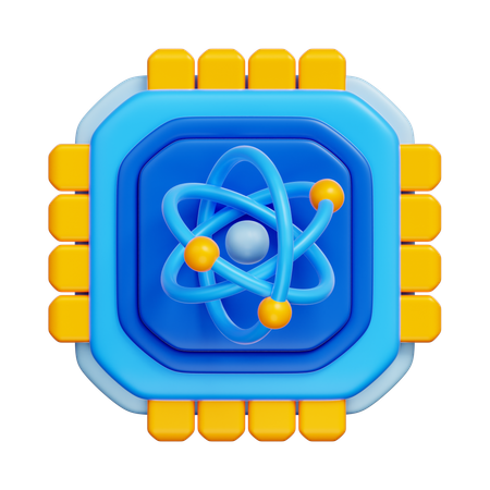 物理学 量子  3D Icon