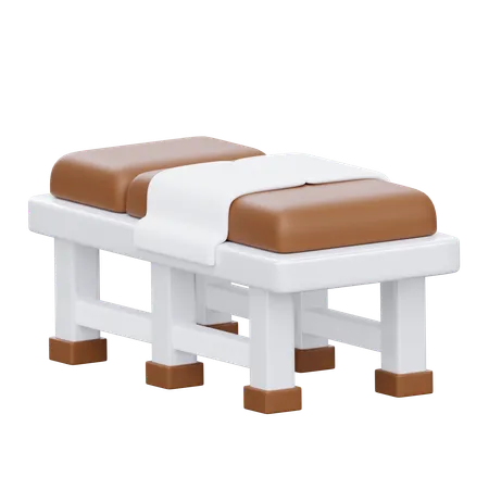 Physiotherapy Bed 3 D Physiotherapy Icon 3D Icon