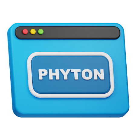 Phyton Website  3D Icon