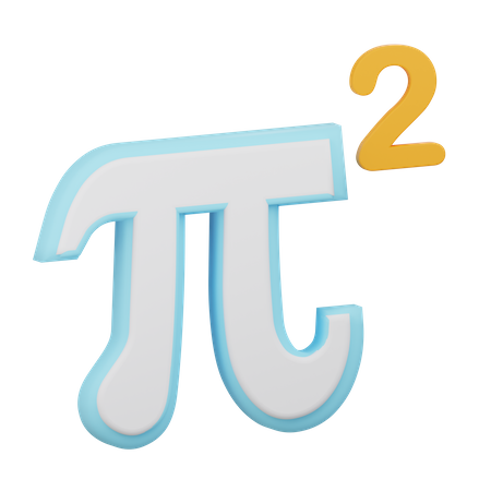 Pi carré  3D Icon