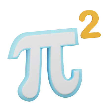 Pi carré  3D Icon