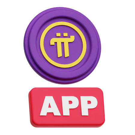 Pi Network App  3D Icon