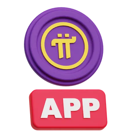Pi Network App  3D Icon