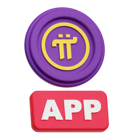 Pi Network App  3D Icon
