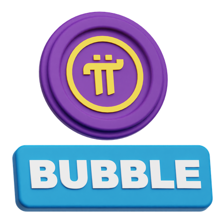 Pi Network Bubble  3D Icon