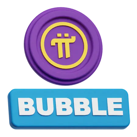 Pi Network Bubble  3D Icon