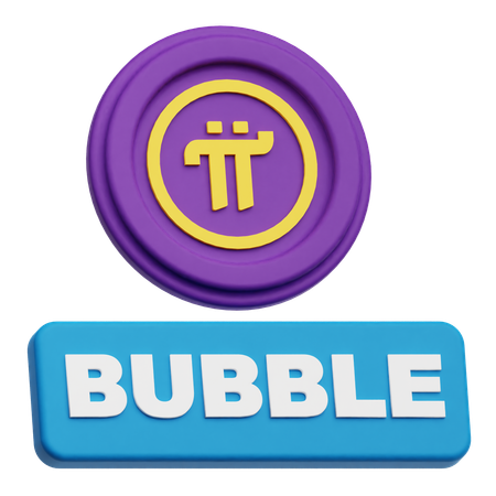 Pi Network Bubble  3D Icon
