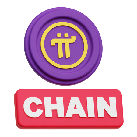Pi Network Chain  3D Icon