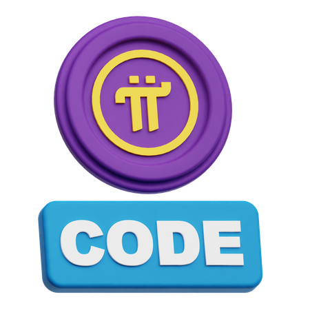 Pi Network Code  3D Icon