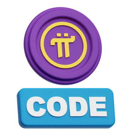 Pi Network Code  3D Icon