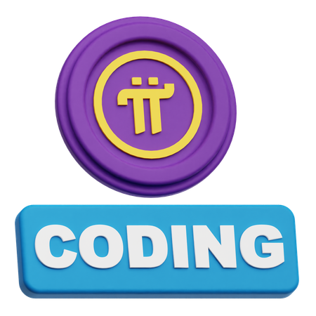 Pi Network Coding  3D Icon