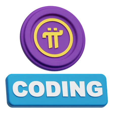 Pi Network Coding  3D Icon