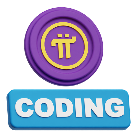 Pi Network Coding  3D Icon