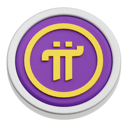 Pi Network Coin  3D Icon