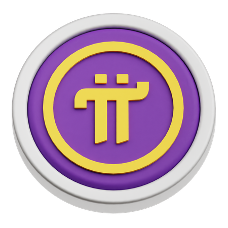Pi Network Coin  3D Icon