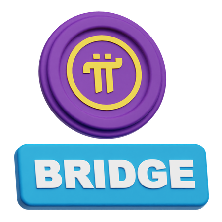 Pi Network Coin Bridge  3D Icon