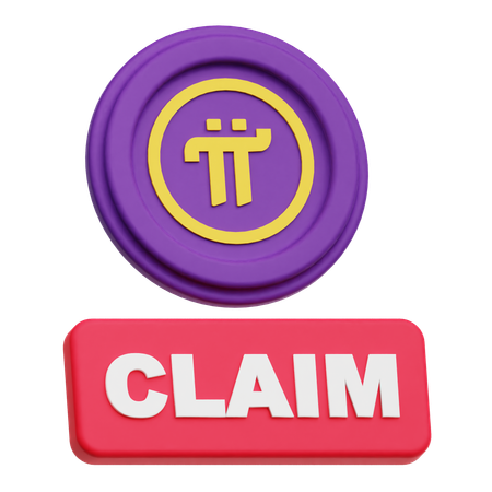 Pi Network Coin Claim  3D Icon