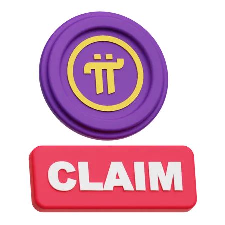 Pi Network Coin Claim  3D Icon